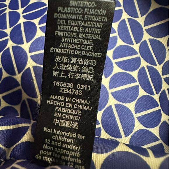 Vintage Fossil Key Per Diaper Bag Large Tote Coated Canvas Abstract Retro Print - Picture 12 of 16